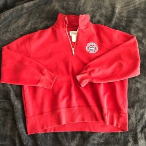 Vintage Red Roots quarter zip